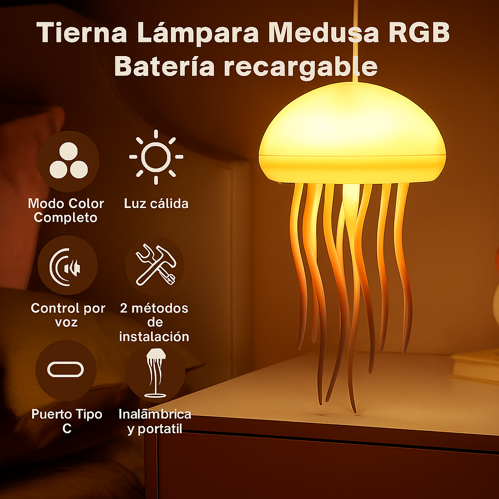 Lampara de Medusa Anti Estrés